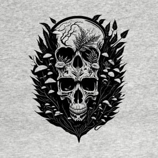 Psychedelic Ink Forest Skulls T-Shirt